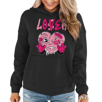 Loser Lover Drip Pink Heart Matching Outfit Women Women Hoodie - Thegiftio UK
