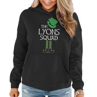 Lyons Name Gift The Lyons Squad Leprechaun V2 Women Hoodie - Seseable