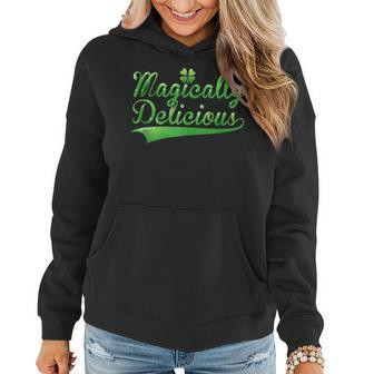 Magically Delicious Funny Irish St Patricks Day Women Women Hoodie - Seseable