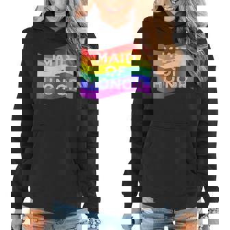 Maid Of Honor Gay Pride Rainbow Flag Wedding Party Women Hoodie | Mazezy