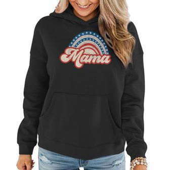 Mama Mini 4Th Of July Usa Flag Rainbow Mom Daughter Matching Gifts For Mom Funny Gifts Women Hoodie | Mazezy