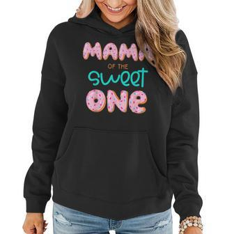 Mama Of The Sweet One First Birthday Matching Family Donut Women Hoodie - Seseable