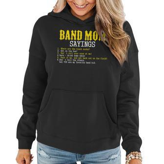 Marching Band Mom Sayings For Mothers Women Hoodie - Seseable
