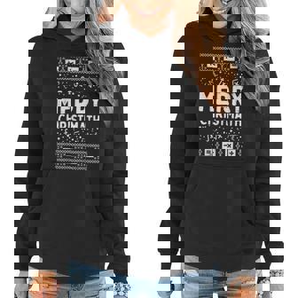 Merry Christmath Ugly Christmas Sweater Math Teacher Women Hoodie | Mazezy