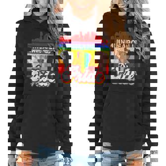 Minneapolis Pride Rainbow Gay Pride Flag Funny Lgbt Women Hoodie | Mazezy