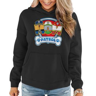 Mom Of The Birthday Boy Dog Paw Family Decorations Party Women Hoodie - Monsterry DE