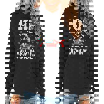 Mom Of The Fast One Birthday 1St Race Car Family Matching Women Hoodie - Seseable