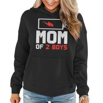 Mom Of 2 Boys Gifts From Son Mothers Day Birthday Women Women Hoodie | Mazezy