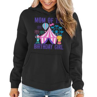 Mom Of The Birthday For Girl Ringmaster Circus Carnival Women Hoodie - Seseable