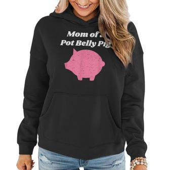 Mom Of A Pot Belly Pig Baby Piglet Women Hoodie | Mazezy