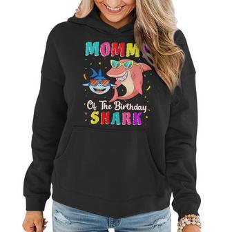 Mommy Of The Shark Birthday Family Matching Birthday Son Women Hoodie - Seseable