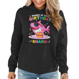 Mommy Of The Shark Birthday Mom Matching Family Women Hoodie | Mazezy