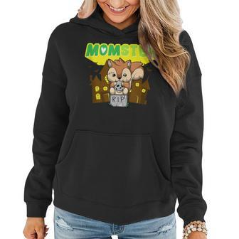 Momster Monster Mom Scary Halloween Mommy Creepy Costume Women Hoodie | Mazezy
