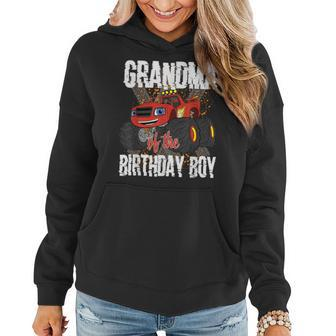 Monster Truck Family Matching Party Grandma Of The Birthday Women Hoodie | Mazezy