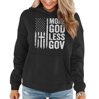 More God Less Gov - Patriotic Christian Anti Government Flag Women Hoodie - Thegiftio UK