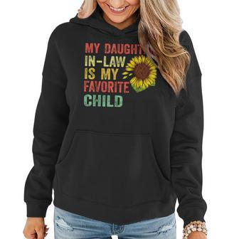 My Daughter In Law Is My Favorite Child Vintage Sunflower Women Hoodie | Mazezy