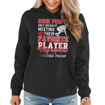 My Nephew Is My Favorite Football Player Aunt Uncle Women Hoodie | Mazezy