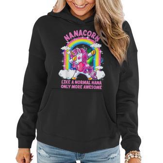 Nanacorn Like A Normal Nana Only More Awesome Unicorn Women Hoodie - Thegiftio UK