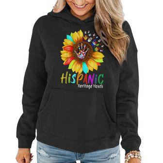 National Hispanic Heritage Month Sunflower All Countries Women Hoodie | Mazezy