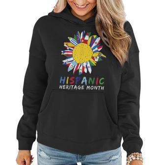 National Hispanic Heritage Month Sunflower All Countries Women Hoodie - Monsterry DE