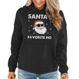 Naughty Christmas Funny Xmas Adult Humor Santas Favorite Ho Humor Funny Gifts Women Hoodie | Mazezy