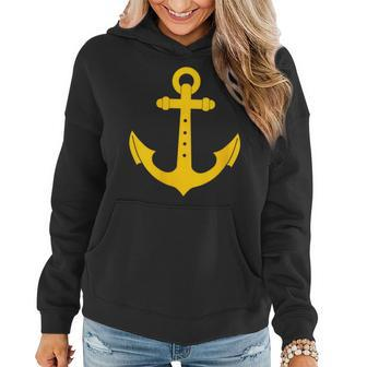 Nautical Anchor Cute Design For Sailors Boaters & Yachting_3 Women Hoodie | Mazezy