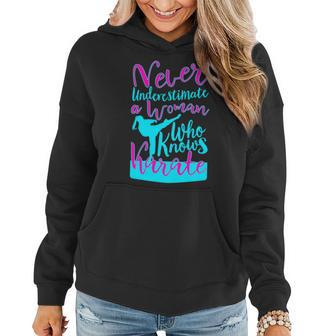 Never Underestimate A Woman Who Knows Karate Gift For Mom Women Hoodie - Seseable
