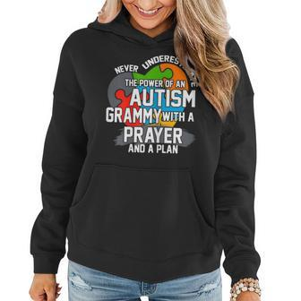Never Underestimate The Power Of An Autism Grammy Gift For Womens Women Hoodie | Mazezy