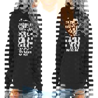 No Pain No Gain Fitness Training Gymweightlifting Sport Women Hoodie - Monsterry