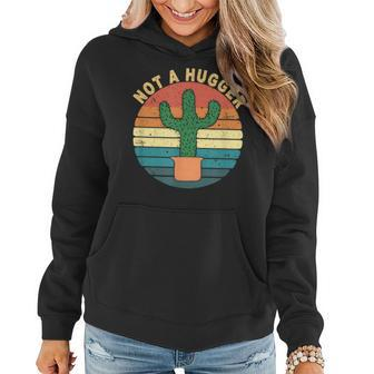 Nota Hugger Vintage Cactus Cacti Privacy Lover Quote Women Hoodie | Mazezy