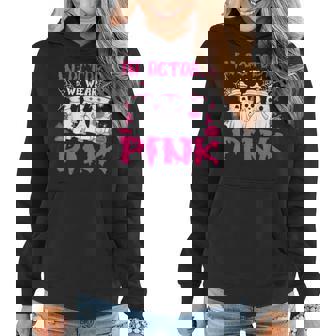 In October We Wear Pink Nurse Ghost Halloween Breast Cancer Women Hoodie - Thegiftio