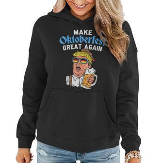 Make Oktoberfest Great Again Trump Drink Beer Women Hoodie | Mazezy