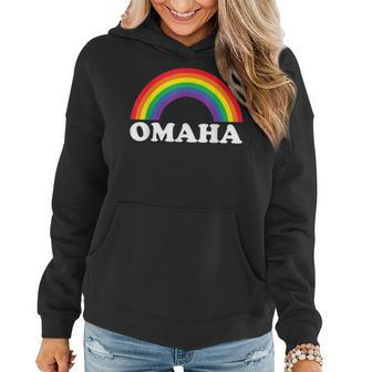 Omaha Rainbow Lgbtq Gay Pride Lesbians Queer Women Hoodie | Mazezy
