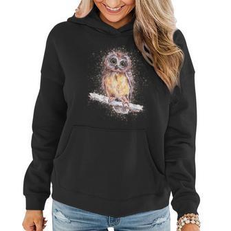 Owl Lover Owl Art Owl Women Hoodie - Monsterry