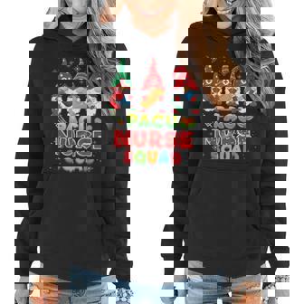 Pacu Nurse Squad Christmas Gnomes Ugly Sweater Gnome Merry Women Hoodie | Mazezy