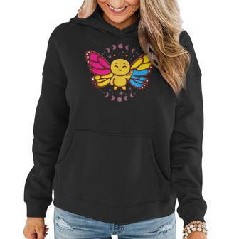 Pansexual Monarch Butterfly Insect Subtle Pan Pride Month Women Hoodie | Mazezy UK