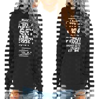 Peabody Name Gift Warning I Have A Crazy Peabody Women Hoodie | Seseable UK