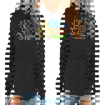 Peace Out Third Grade Last Day Of School Teacher 3Rd Grade Women Hoodie | Mazezy
