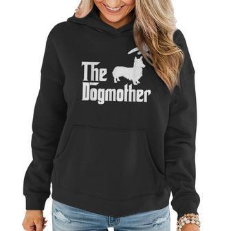 Pembroke Welsh Corgi Dog Mom The Dogmother Funny Dogs Lovers Women Hoodie | Mazezy
