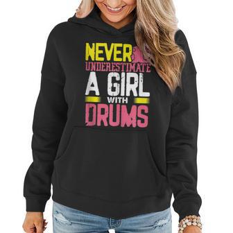 Percussionist Never Underestimate A Girl With Drums Women Hoodie - Monsterry AU