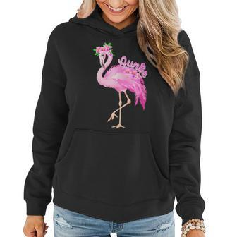 Pink Flamingo Auntie Bird Christmas Gift Matching Family Flamingo Funny Gifts Women Hoodie | Mazezy