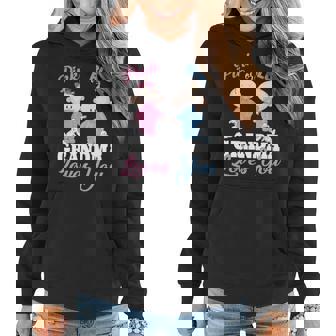 Pink Or Blue Grandma Loves You-Gender Reveal Women Hoodie | Mazezy