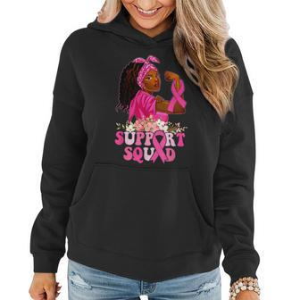 Pink Ribbon Strong Support Squad Breast Cancer Women Hoodie
