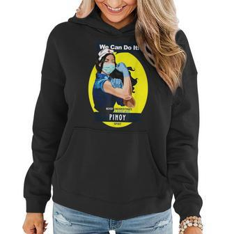 Pinoy Rosie Riveter Nurse Never Underestimate Can Do It Women Hoodie - Seseable