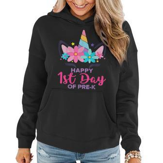 Pre K Unicorn First Day Of School Back To Outfit Girls Women Hoodie - Seseable