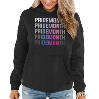 Pride Month Demon Bisexual Color Lgbt Gay Pride Men Women Women Hoodie | Mazezy