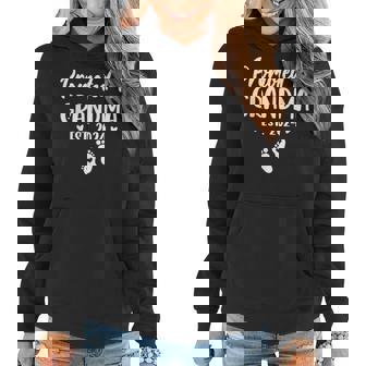 Promoted To Grandma Est 2024 New Grandma Grandmother Women Hoodie - Seseable