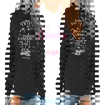 Promoted To Grandma Again 2024 Mothers Day Women Hoodie - Seseable