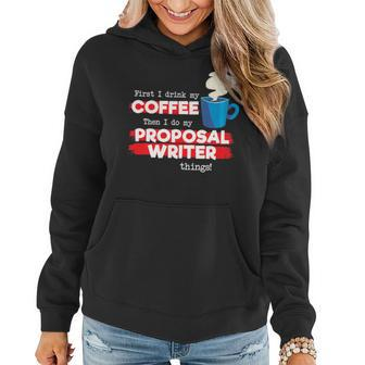 Proposal Writer And Coffee Lover Appreciation Women Hoodie | Mazezy