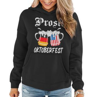 Prost Beer German American Oktoberfest Octoberfest Bier Women Hoodie - Seseable